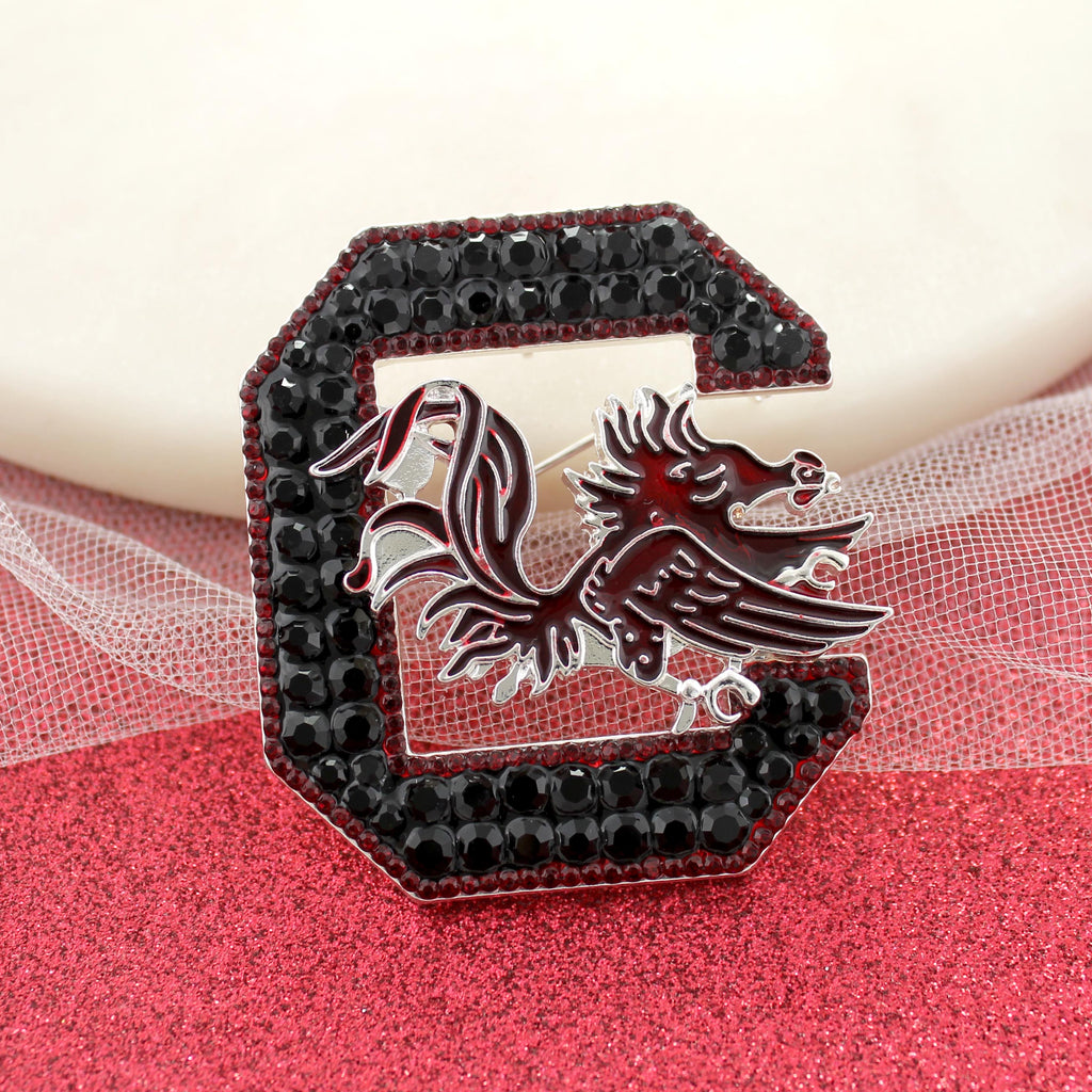 South Carolina Crystal Logo Convertible Pin/Pendant
