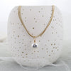 18” Georgia Southern Gold & Pearl Logo 3-Strand Necklace