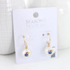 Kansas Pearl Logo Hoop Earrings
