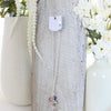 18 - 36” Kansas Logo Disc & Slogan Cluster Convertible Necklace