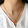 Clemson Gold & Enamel Logo Necklace