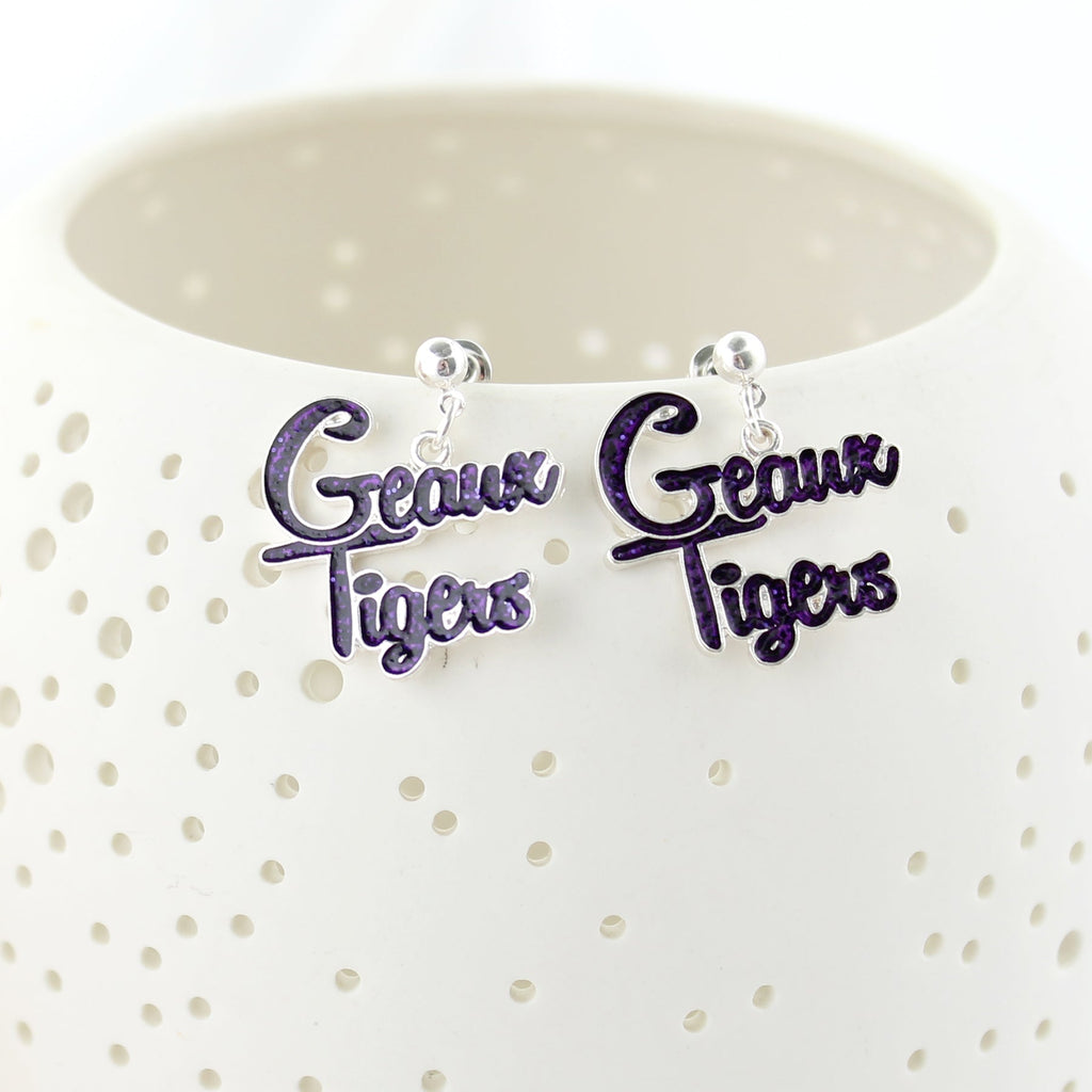 LSU Slogan Earrings