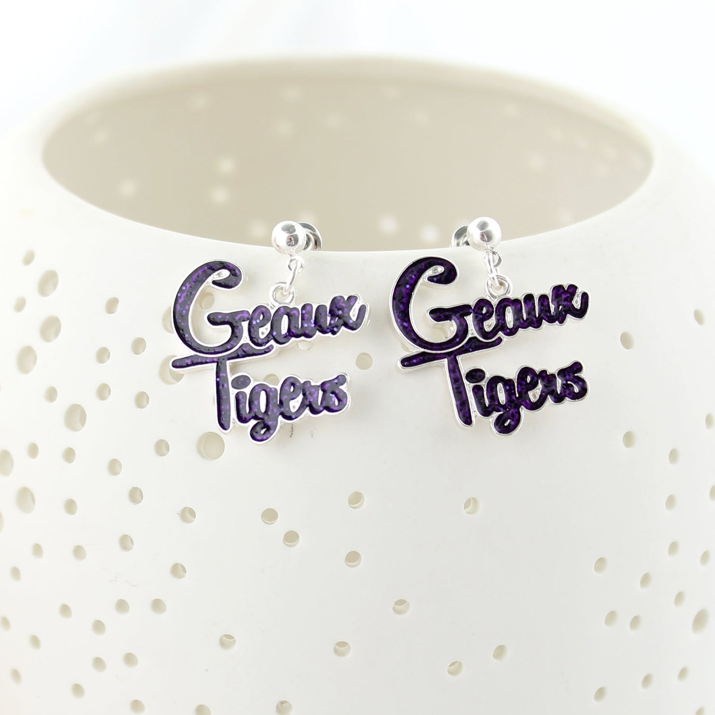 LSU Slogan Earrings