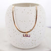 LSU Gold & Enamel Logo Necklace