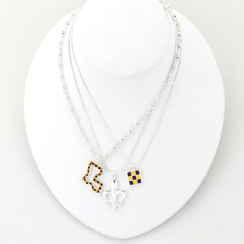 LSU Traditions Trio Necklace