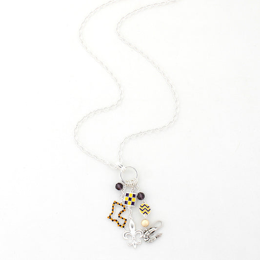 LSU Traditions Cluster Necklace