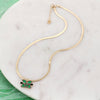 Marshall Gold & Enamel Logo Necklace
