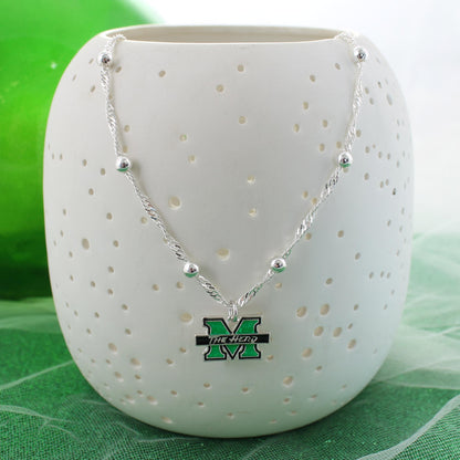 Marshall Glitter Enamel Logo Necklace