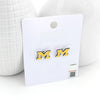 Michigan Enamel Logo Stud Earrings