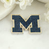 Michigan Crystal Logo Pin