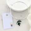 Michigan State Enamel Logo Wire Bracelet