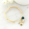 Michigan State Matte Gold Logo Bracelet