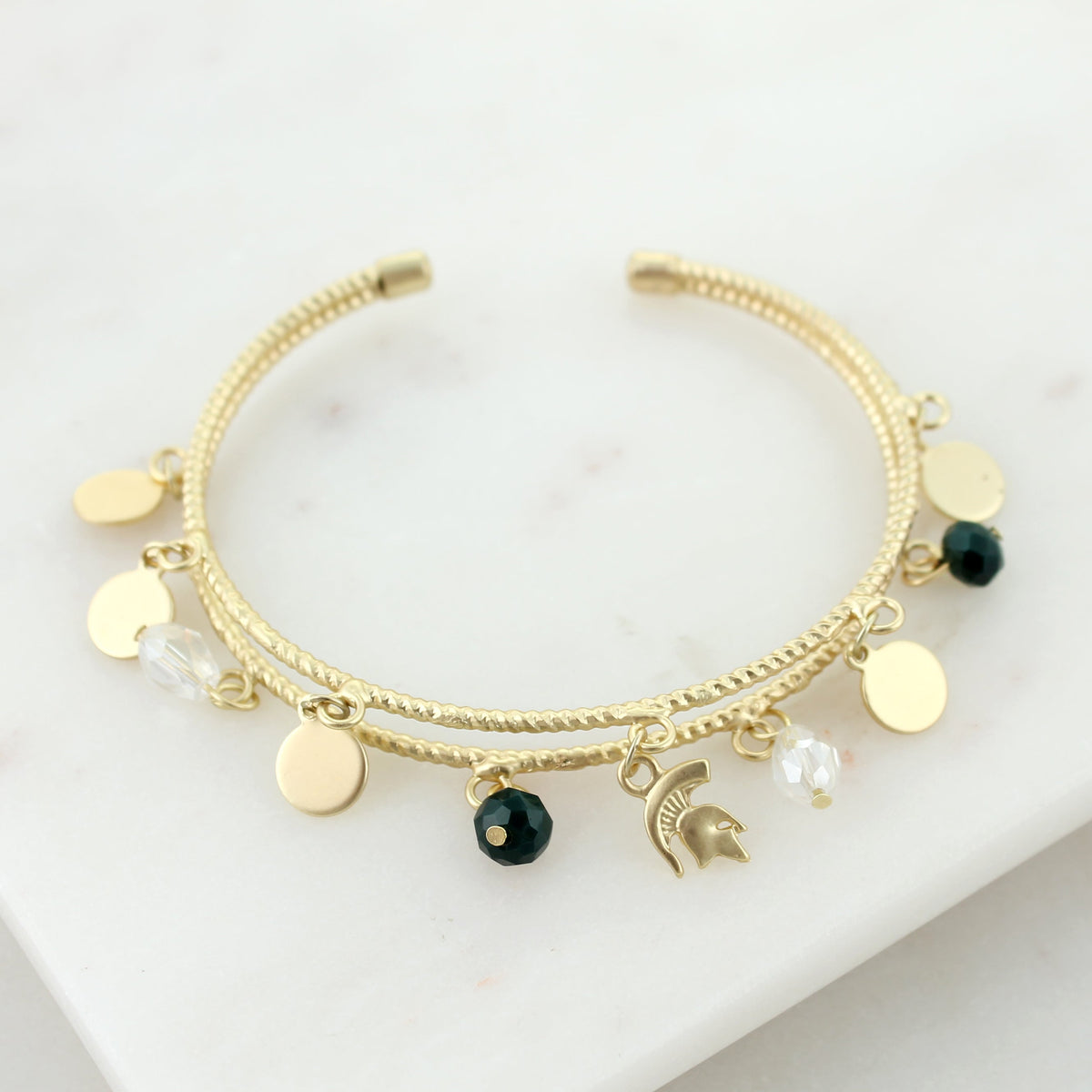 Michigan State Matte Gold Gift Set