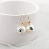 Michigan State Pearl Logo Hoop Earrings
