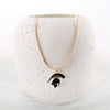 Michigan State Gold & Enamel Logo Necklace