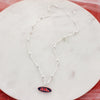 Mississippi Glitter Enamel Logo Necklace