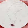 Mississippi Glitter Enamel Logo Necklace