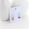 Mississippi State Gold Huggie Hoop Earrings w/Enamel Logo