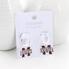 MSU Glitter Enamel Logo Huggie Hoop Earrings