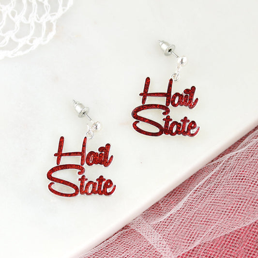 Mississippi State Slogan Earrings