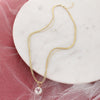 18" Mississippi State Gold & Pearl Logo 3-Strand Necklace