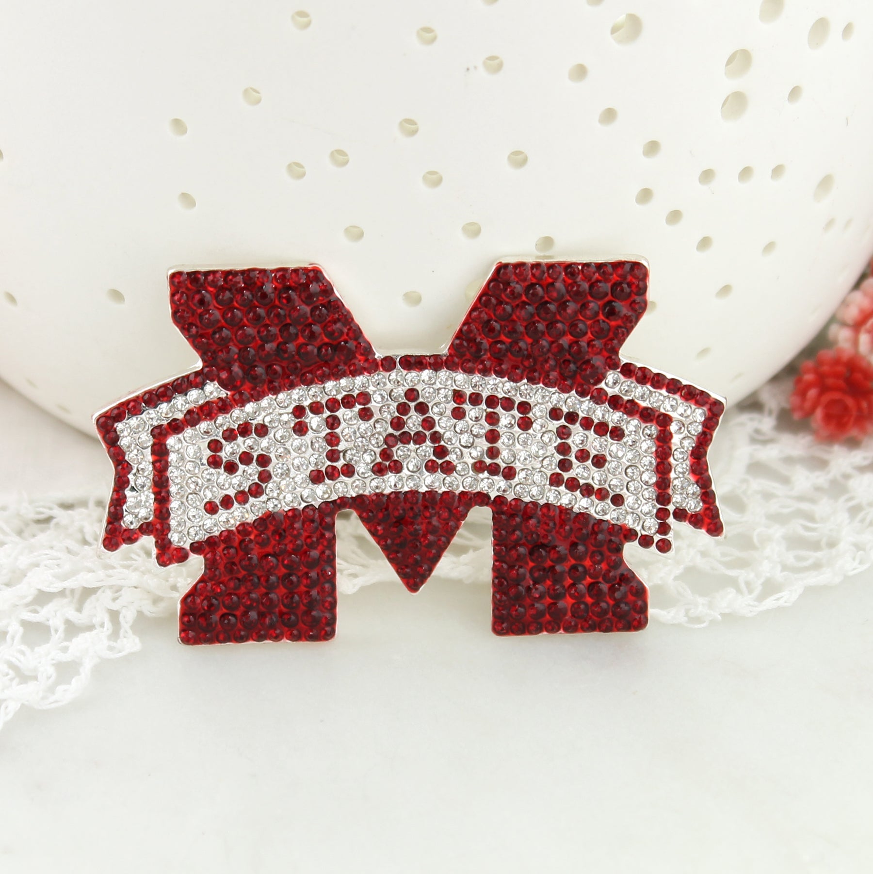 Mississippi State Crystal Logo Pin