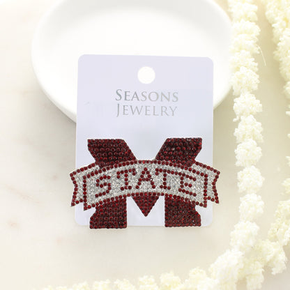 Mississippi State Crystal Logo Pin