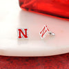 Nebraska Enamel Logo Stud Earrings