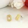 Ohio State Matte Gold Logo Stud Earrings
