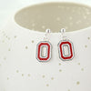 Ohio State Enamel Logo Earrings