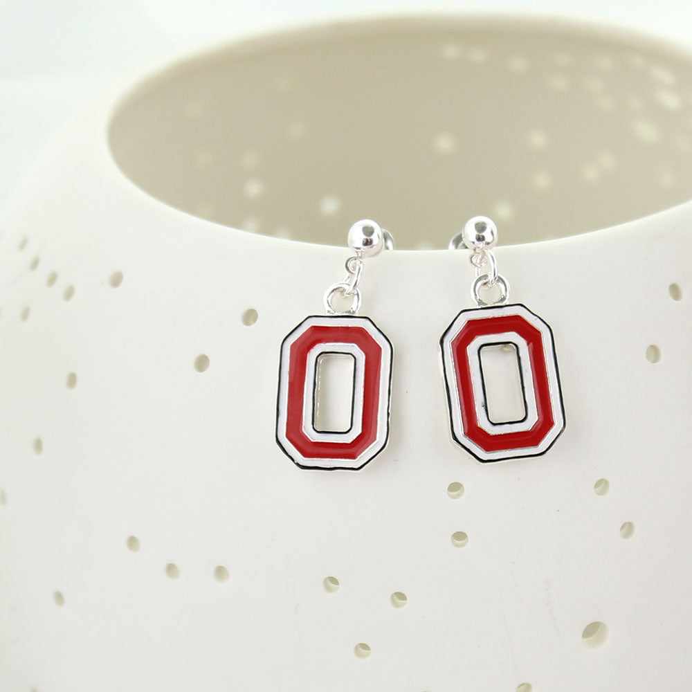 Ohio State Enamel Logo Earrings