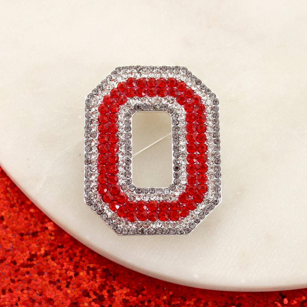 Ohio State Crystal Logo Convertible Pin/Pendant