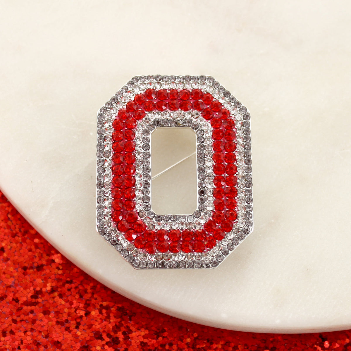 Ohio State Crystal Logo Convertible Pin/Pendant