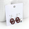 Oklahoma Crystal Logo Earrings