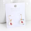 Oklahoma Pearl Logo Hoop Earrings