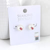 Oklahoma Logo Pearl Stud Earrings