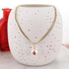 18" Oklahoma Gold & Pearl Logo 3-Strand Necklace