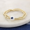 Penn State Gold & Pearl Logo Stretch Bracelet Set