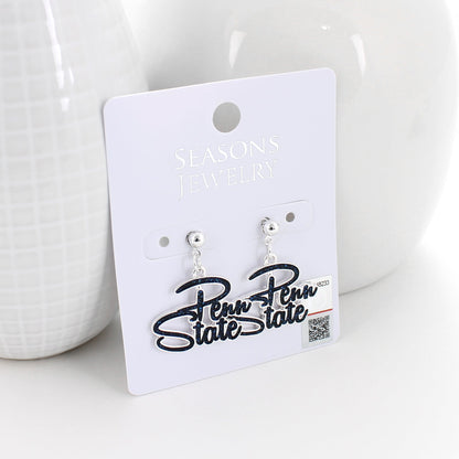 Penn State Slogan Earrings