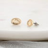 Penn State Shiny Gold Logo Stud Earrings