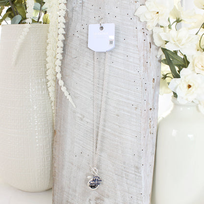 18 - 36" Penn State Logo Disc & Slogan Cluster Convertible Necklace