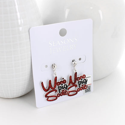 Arkansas Slogan Earrings