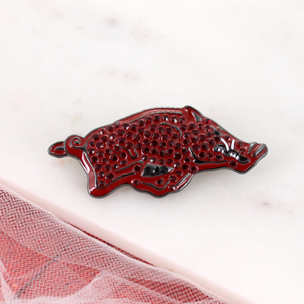 Arkansas Crystal Logo Convertible Pin/Pendant