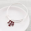 Texas A&M Enamel Logo Wire Bracelet