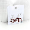 Texas A&M Crystal Logo Earrings