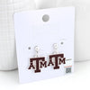 Texas A&M Enamel Logo Earrings