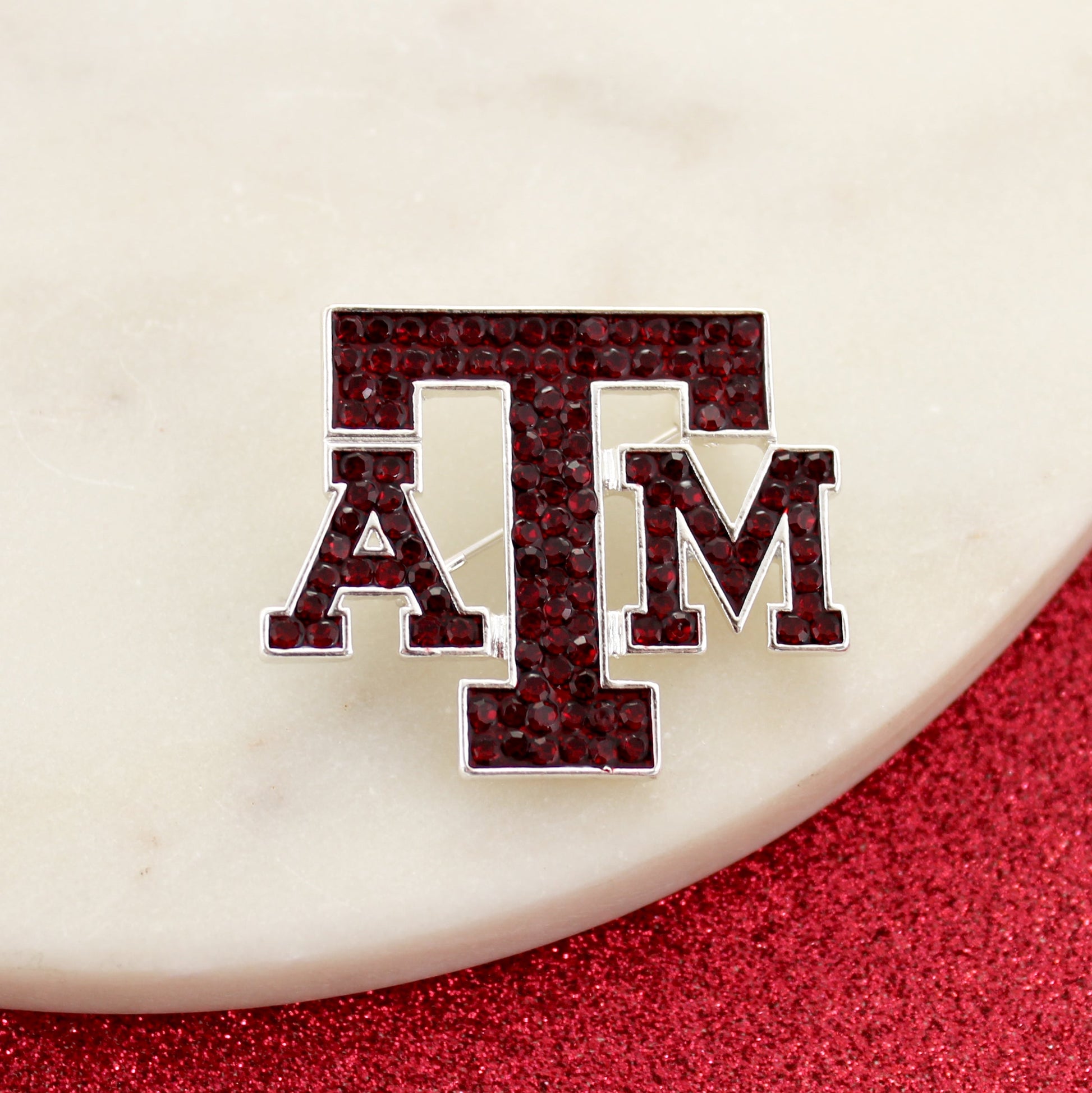 Texas A&M Crystal Logo Convertible Pin/Pendant