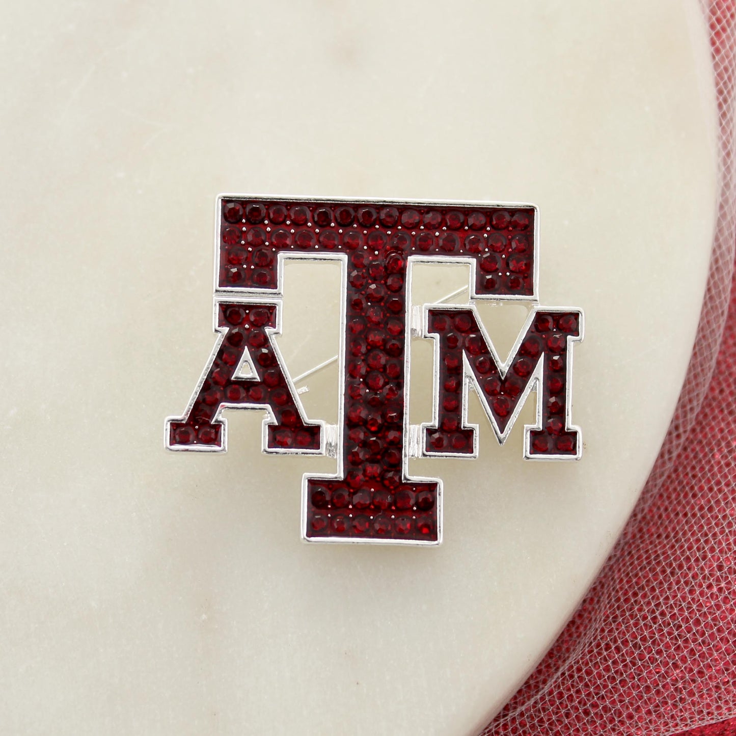 Texas A&M Crystal Logo Convertible Pin/Pendant