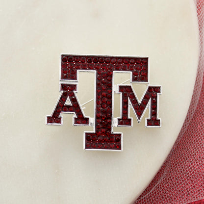 Texas A&M Crystal Logo Convertible Pin/Pendant