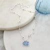 North Carolina Glitter Enamel Logo Necklace